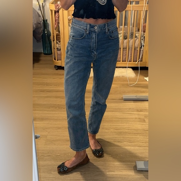 Tory Burch Brown Suede Crystal Embellished Bow Eddie Ballet Flat - Picture 7 of 10